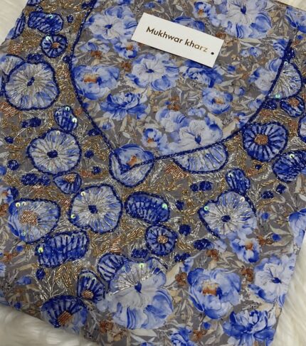Completely Handwork Mukhawar , made from London cotton